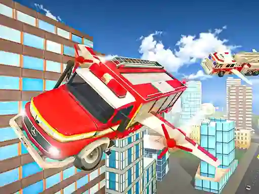 Gioco Flying Fire Truck Driving Sim in linea