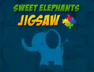 Gioco Sweet Elephants Jigsaw in linea