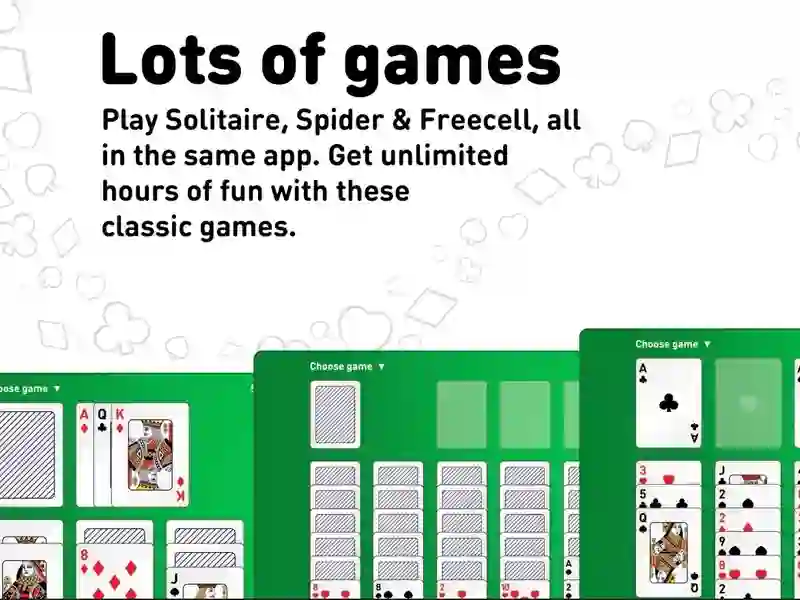 Gioco Solitaire collection: klondike, spider & freecell in linea