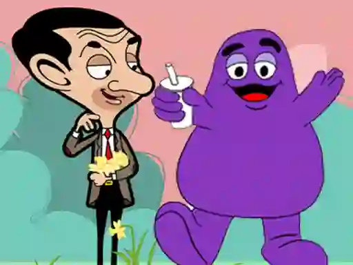Gioco When Mr Bean meet Grimace in linea