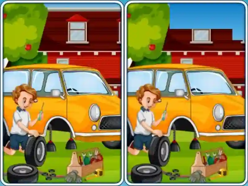 Gioco Car Garage Differences in linea