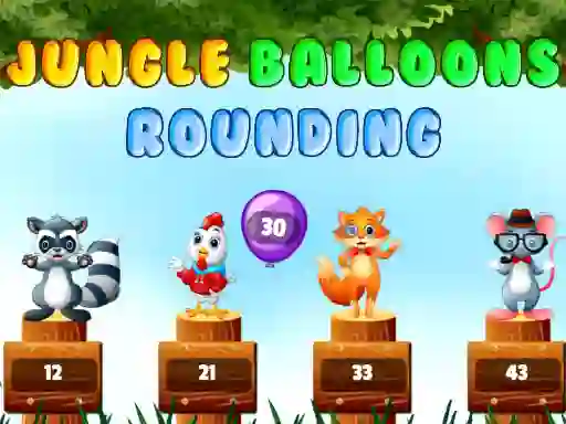 Gioco Jungle balloons rounding in linea