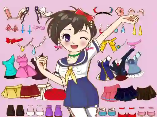 Gioco Anime Dress Up Mania in linea