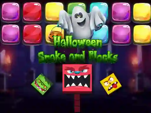 Gioco Halloween Snake and Blocks in linea