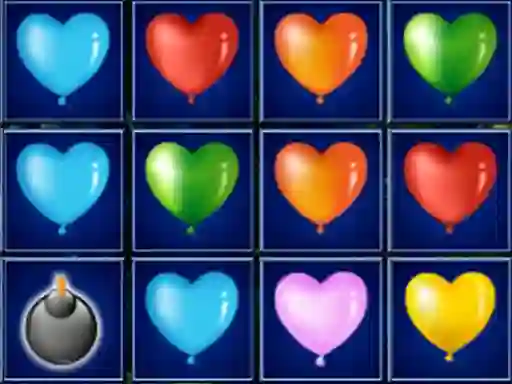 Gioco Heart Balloons Block Collapse in linea