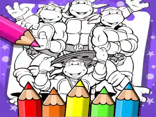 Gioco Ninja Turtle Coloring Book in linea