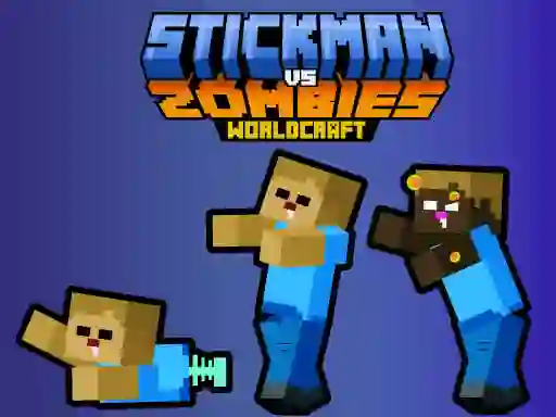 Gioco Stickman vs Zombies WorldCraft in linea