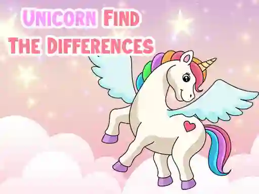 Gioco Unicorn Find The Differences in linea