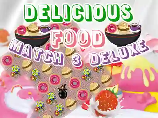 Gioco Delicious Food Match 3 Deluxe in linea