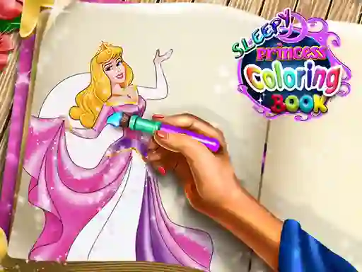 Gioco Sleepy Princess Coloring Book in linea