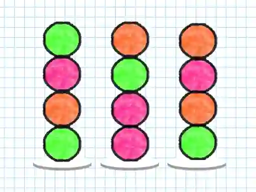 Gioco Ball Sort Paper Note in linea