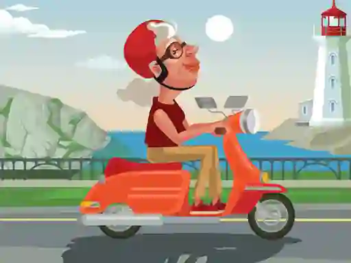 Gioco City Scooter Ride Coloring in linea