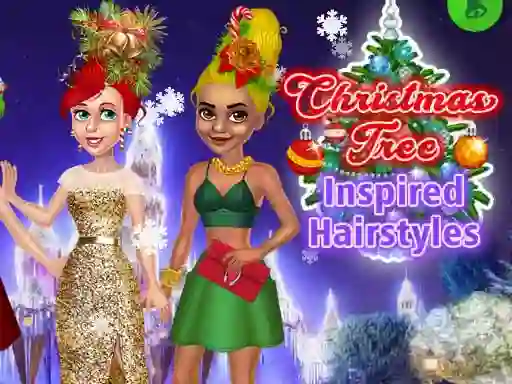 Gioco Christmas Tree Inspired Hairstyles in linea
