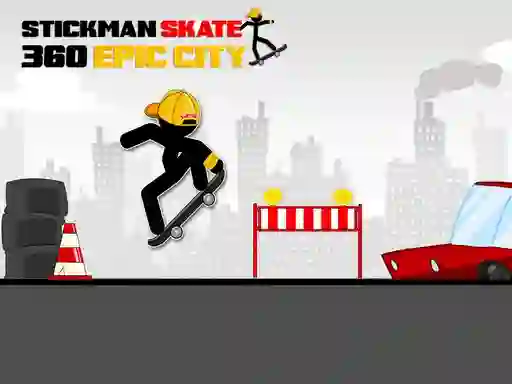Gioco Stickman Skate 360 Epic City in linea