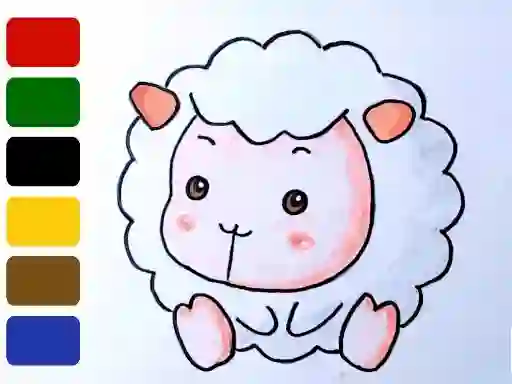 Gioco Baby sheep ColoringBook in linea