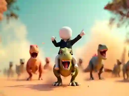 Gioco Stickman: Dinosaur arena in linea