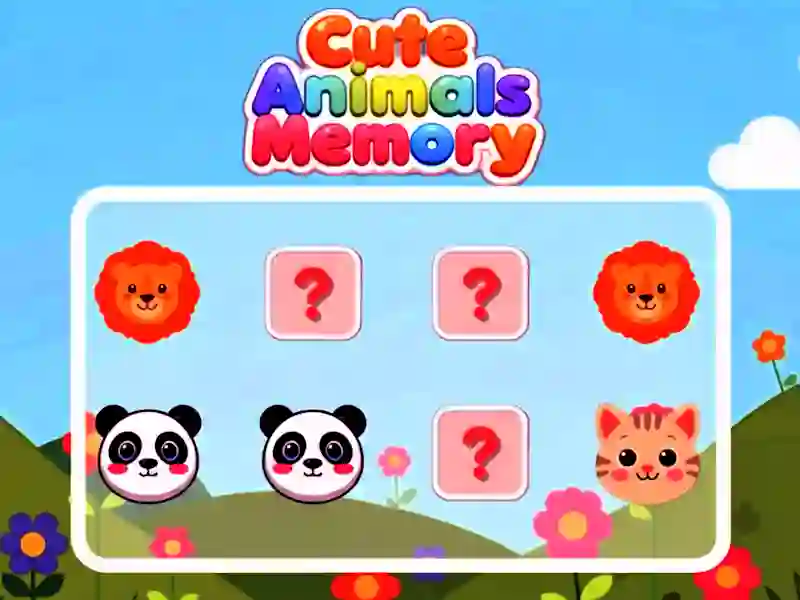 Gioco Cute Animals Memory in linea