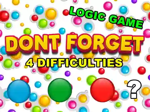 Gioco Dont Forget in linea