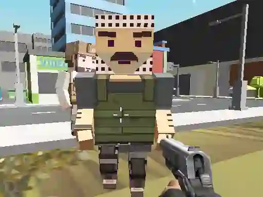Gioco Block Pixel Cop: Gun Craft In Robbers World in linea