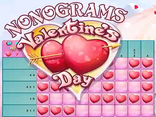 Gioco Nonograms Valentines Day in linea