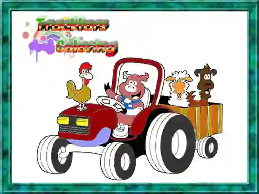 Gioco Tractor Coloring Pages in linea