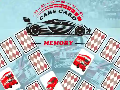 Gioco Cars Card Memory in linea