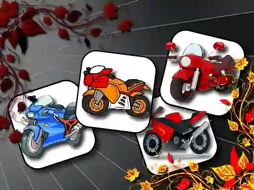 Gioco Cartoon Motorbikes Memory in linea