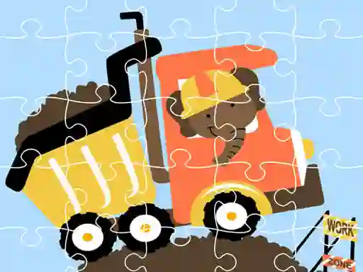 Gioco Dumper Trucks Jigsaw in linea