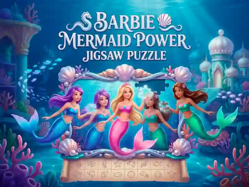 Gioco Barbie Mermaid Power Jigsaw Puzzle in linea