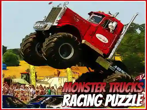 Gioco Monster Trucks Racing Puzzle in linea