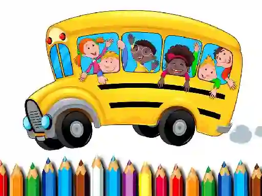 Gioco School Bus Coloring Book in linea