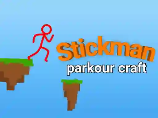 Gioco Stickman parkour craft in linea