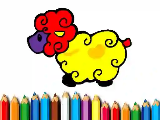 Gioco Baby Sheep Coloring in linea