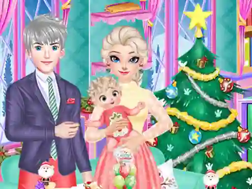 Gioco Frozen Family Christmas Preparation in linea