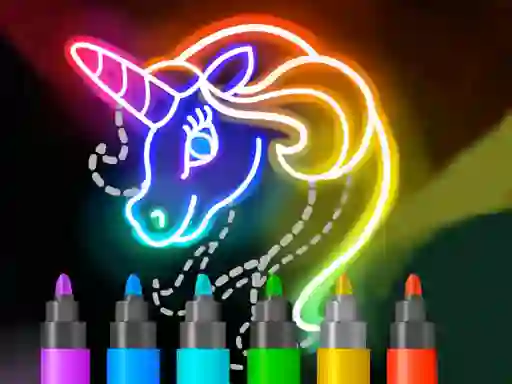 Gioco Learn to Draw Glow Cartoon in linea