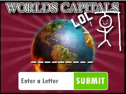 Gioco Hangman Capitals Cities in linea