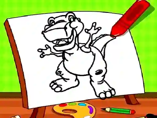 Gioco Easy Kids Coloring Dinosaur in linea
