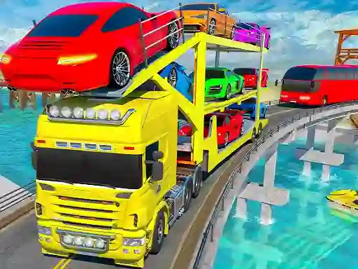 Gioco Crazy Mega Car Transport Truck Game in linea