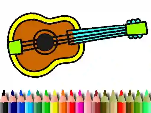 Gioco Back To School: Music Instrument Coloring Book in linea