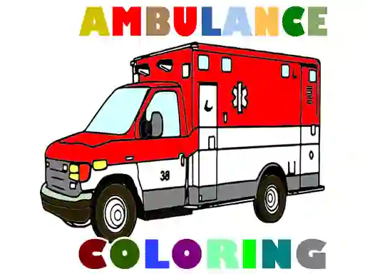 Gioco Ambulance Trucks Coloring Pages in linea