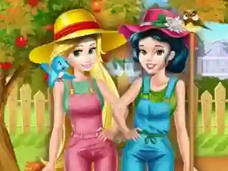 Gioco Princesses Working In the Garden in linea