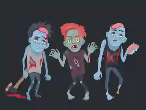 Gioco Zombies and Skeletons Coloring in linea