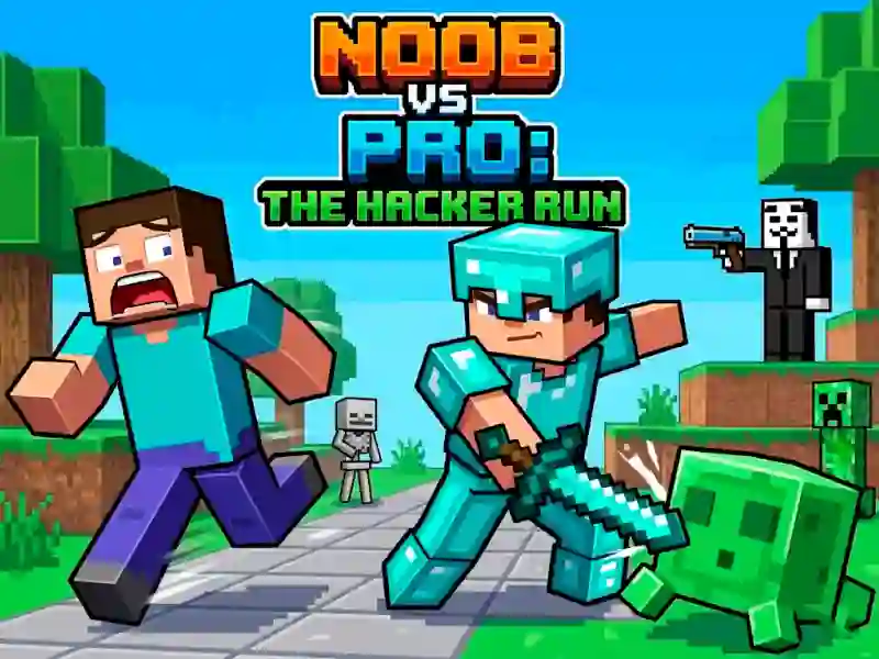 Gioco Noob vs Pro Help Hacker danger Hacker in linea