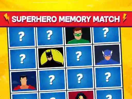 Gioco Superhero Memory Match in linea