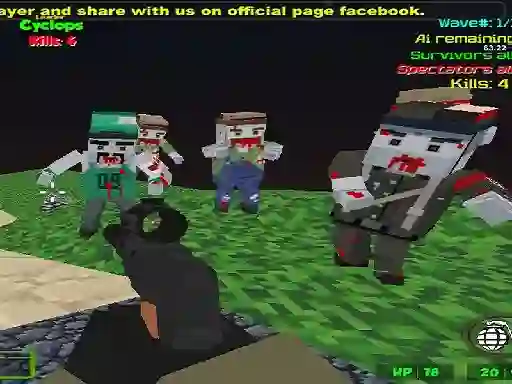 Gioco Blocky Combat SWAT Zombie Survival in linea