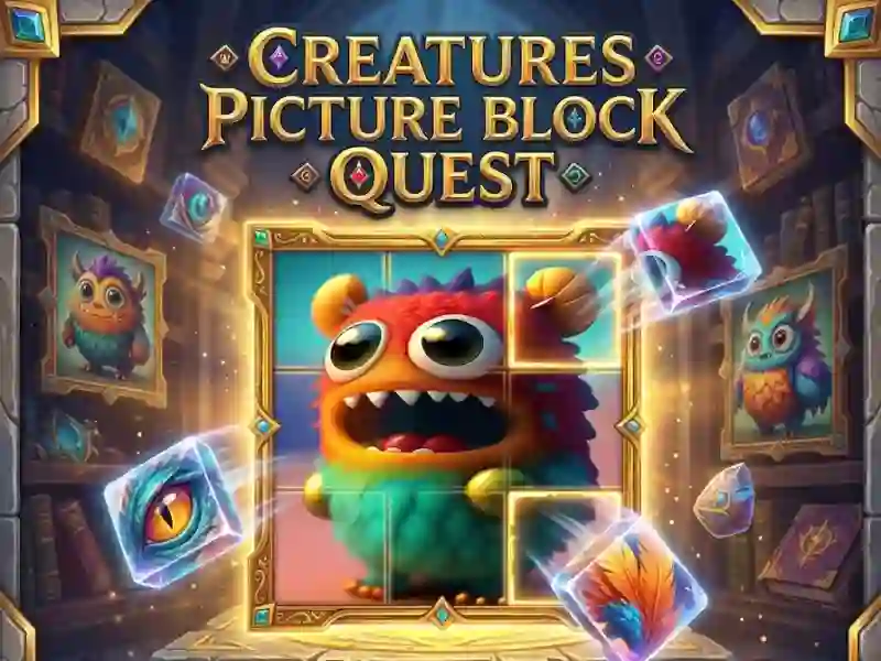 Gioco Creatures Picture Block Quest in linea