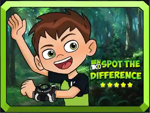Gioco Ben 10 Spot the Difference in linea