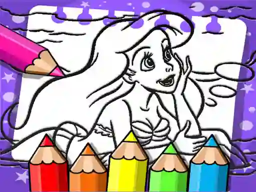 Gioco Ariel The Mermaid Coloring Book in linea