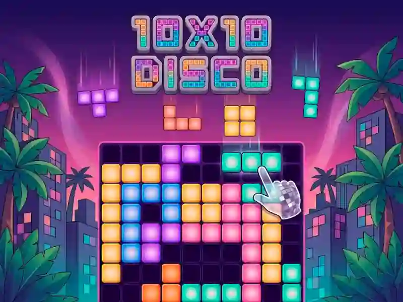 Gioco 10x10 Disco in linea