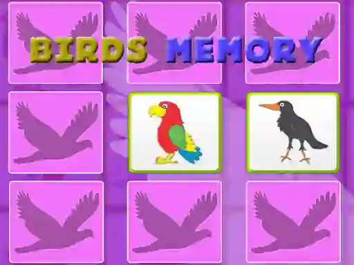 Gioco Kids Memory With Birds in linea